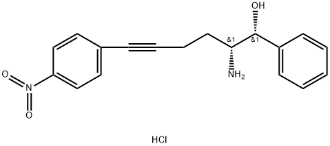 (1R,2R)-2-amino-6-(4-nitrofenyl)-1-fenylhex-5-ín-1-olhydrochlorid