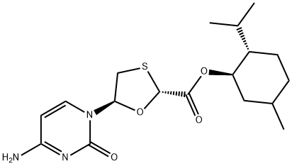 kyselina (1R,2S,5R)-mentyl-(2R,5S)-5-(4-amino-2-oxo-2H-pyrimidín-1-yl)-[1,3]oxatiolán-2-karboxylová
