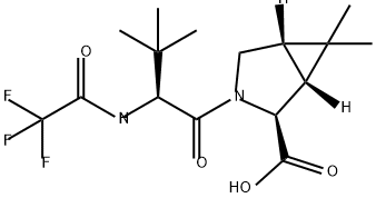 (lR,2S,5S)-3-((S)-3,3-dimetyl-2-(2,2,2-trifluóracetamido)butanoyl)-6,6-dimetyl-3-azabicyklo[3.1.0]hexán kyselina -2-karboxylová