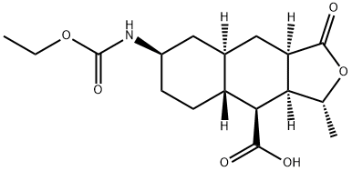 (1R,3aR,4aR,8aR,9S,9aR)-1-metyl-3-oxodekahydro-3H-spiro[nafto[2,3-c]furán-6,2'-[1,3]dioxolán]-9 - karboxylová kyselina