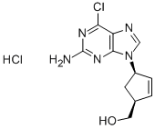 (1S–4R)-4-(2-amino-6-chlór-9H-purín-9-yl)-2-cyklopenten-1-metanol hydrochlorid