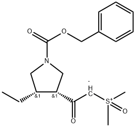 vnútorná soľ [2-[(3R,4S)-4-etyl-1-[(fenylmetoxy)karbonyl]-3-pyrolidinyl]-2-oxoetyl]dimetylsulfoxónia
