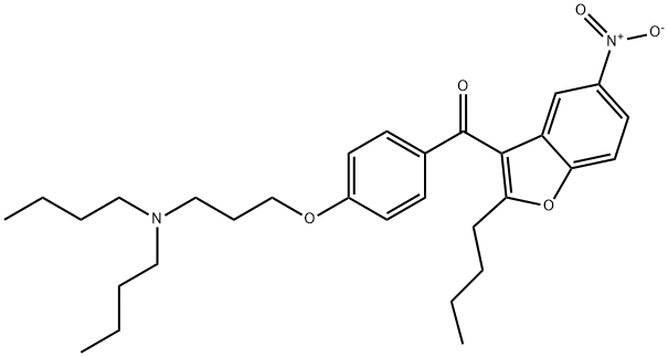 (2-butyl-5-nitro-3-benzofuranyl)[4-[3-(dibutylamino)propoxy]fenyl]metanón