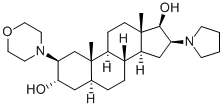(2b,3a,5a,16b,17b)-2-(4-morfolinyl)-16-(1-pyrolidinyl)androstan-3,17-diol