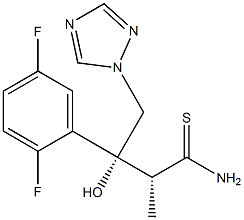 (2R,3R)-3-(2,5-difluórfenyl)-3-hydroxy-2-metyl-4-(1H-1,2,4-triazol-1-yl)tiobutyraamid