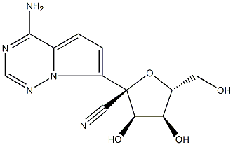 (2R,3R,4S,5R)-2-(4-aminopyrolo[2,1-f][l,2,4]triazín-7-yl)-3,4-dihydroxy-5-(hydroxymetyl)tetrahydrofurán- 2-karbonitril