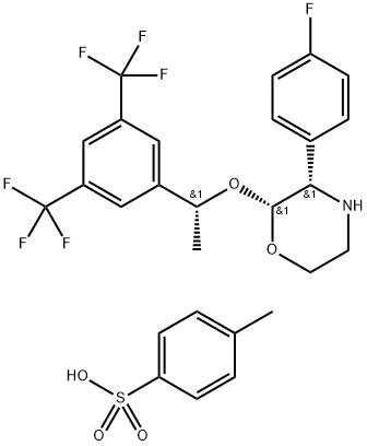 4-metylbenzénsulfonát (2R,3S)-2-[(1R)-1-[3,5-bis(trifluórmetyl)fenyl]etoxy]-3-(4-fluórfenyl)morfolín