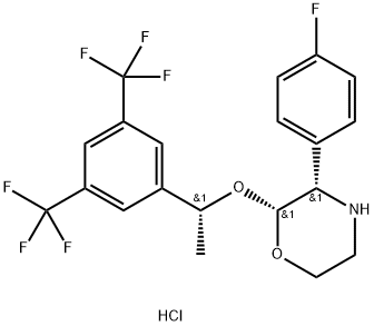 (2R,3S)-2-[(1R)-1-[3,5-bis(trifluórmetyl)fenyl]etoxy]-3-(4-fluórfenyl)morfolín hydrochlorid