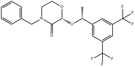 (2R)-4-benzyl-2-[(1R)-1-[3,5-bis(trifluórmetyl)fenyl]etoxy]morfolín-3-ón
