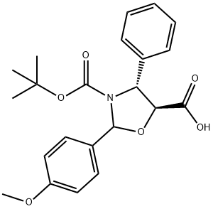 kyselina (2R,4R,5S)-3-(terc-butoxykarbonyl)-2-(4-metoxyfenyl)-4-fenyloxazolidín-5-karboxylová