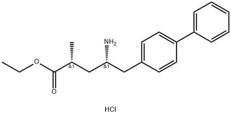Hydrochlorid etylesteru kyseliny (2R,4S)-4-amino-5-(bifenyl-4-yl)-2-metylpentánovej