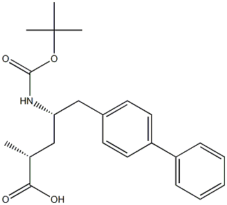 kyselina (2R,4S)-5-((1,1'-bifenyl)-4-yl)-4-((terc-butoxykarbonyl)amino)-2-metylpentánová