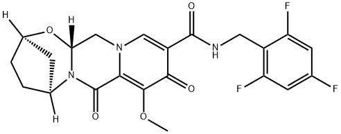 (2R,5S,13aR)-8-metoxy-7,9-dioxo-N-(2,4,6-trifluórbenzyl)-2,3,4,5,7,9,13,13a-oktahydro-2, 5-metanopyrido[1',2':4,5]pyrazíno[2,1-b][1,3]oxazepín-10-karboxamid