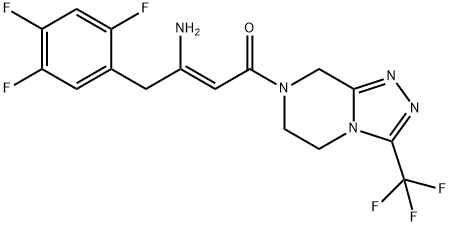 (2Z)-4-Oxo-4-[3-(trifluórmetyl)-5,6-dihydro-[1,2,4]triazolo[4,3-a]pyrazín-7(8H)-yl]-1- (2,4,5-trifluórfenyl)but-2-én-2-amín