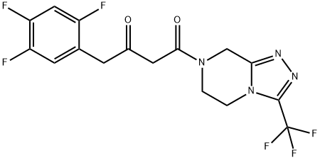 (2Z)-4-Oxo-4-[3-(trifluórmetyl)-5,6-dihydro-[1,2,4]triazolo[4,3-a]pyrazín-7(8H)-yl]-1- (2,4,5-trifluórfenyl)butan-2-ón