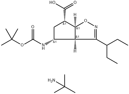 kyselina (3aR,4R,6S,6aS)-4-(terc-butoxykarbonylamino)-3-(pentán-3-yl)-4,5,6,6a-tetrahydro-3aH-cyklopenta[d]izoxazol-6-karboxylová