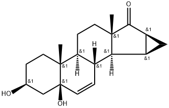 (3b,5b,15a,16a)-15,16-dihydro-3,5-dihydroxy-3'H-cykloprop[15,16]androsta-6,15-dién-17-ón