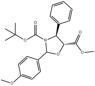 (4S,5R)-3-terc-butoxykarbonyl-2-(4-anisy)-4-fenyl-5-oxazolidínkarboxylát