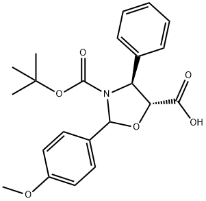 kyselina (4S,5R)-3-terc-butoxykarbonyl-2-(4-anisy)-4-fenyl-5-oxazolidínkarboxylová