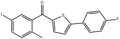 (5-(4-fluórfenyl)tiofén-2-yl)(5-jód-2-metylfenyl)metanón