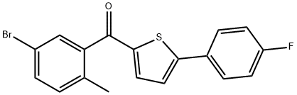 (5-bróm-2-metylfenyl)(5-(4-fluórfenyl)tiofén-2-yl)metanón
