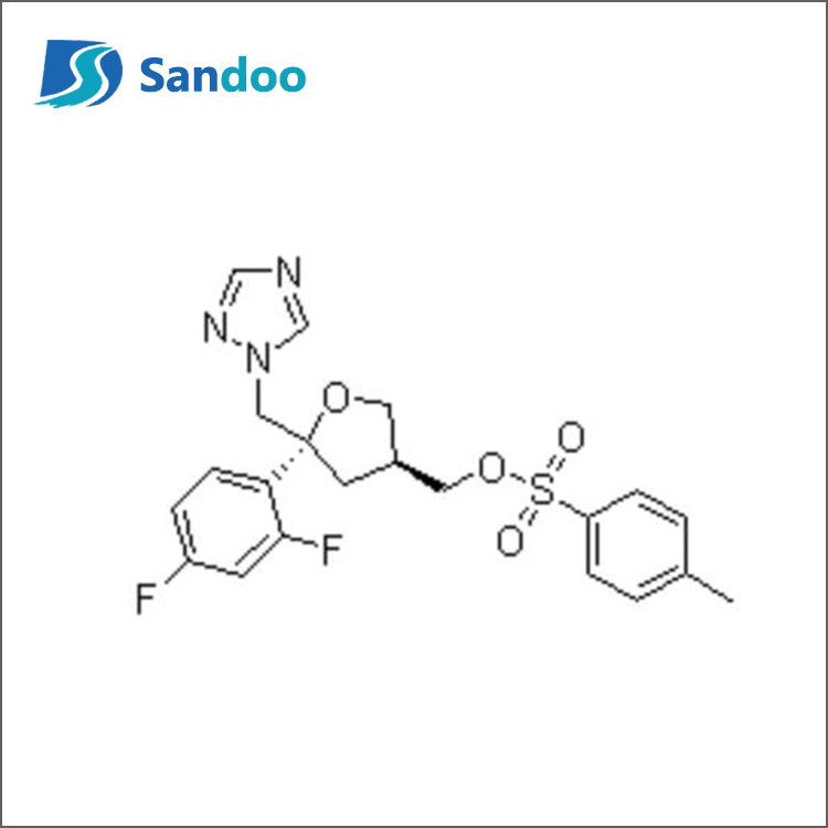 5-(2,4-Difluórfenyl)-5-(1H-1,2,4-triazol-1-yl)metyltetrahydrofurán-3-ylmetylester kyseliny (5R-cis)-toluén-4-sulfónovej