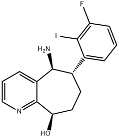 (5S,6S,9R)-5-amino-6-(2,3-difluórfenyl)-6,7,8,9-tetrahydro-5H-cyklohepta[b]pyridín-9-ol