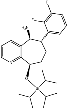 (5S,6S,9R)-6-(2,3-difluórfenyl)-9-((triizopropylsilyl)oxy)-6,7,8,9-tetrahydro-5H-cyklohepta[b]pyridín-5-amín
