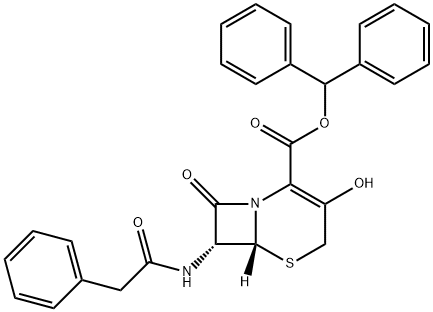 difenylmetylester kyseliny (6R,7R)-3-hydroxy-8-oxo-7-[(fenylacetyl)amino]-5-tia-1-azabicyklo[4.2.0]okt-2-én-2-karboxylovej