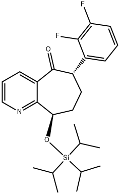 (6S,9R)-6-(2,3-Difluórfenyl)-6,7,8,9-tetrahydro-9-[[tris(1-metyletyl)silyl]oxy]-5H-cyklohepta[b]pyridín-5 - jeden