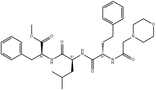 metylester (alfaS)-alfa-[[2-(4-morfolinyl)acetyl]amino]benzénbutanoyl-L-leucyl-L-fenylalanínu