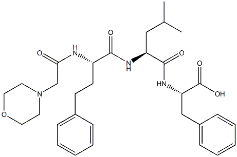 (alfaS)-alfa-[(4-morfolinylacetyl)amino]benzénbutanoyl-L-leucyl-L-fenylalanín