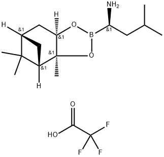 (aR,3aS,4S,6S,7aR)-Hexahydro-3a,8,8-trimetyl-alfa-(2-metylpropyl)-4,6-metano-1,3,2-benzodioxaborol-2-metánamín 2,2 ,2-trifluóracetát