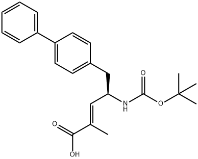 kyselina (R,E)-5-((1,1'-bifenyl)-4-yl)-4-((terc-butoxykarbonyl)amino)-2-metylpent-2-énová
