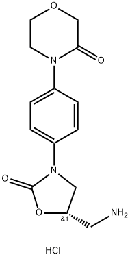 (S)-4-(4-(5-(Aminometyl)-2-oxooxazolidin-3-yl)fenyl)morfolín-3-ón.HCl
