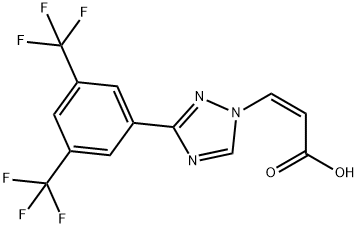kyselina (Z)-3-(3-(3,5-bis(trifluórmetyl)fenyl)-1H-1,2,4-triazol-1-yl)akrylová
