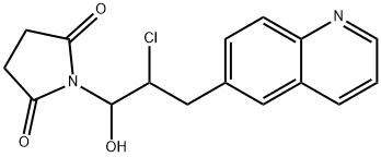 1-[2-chlór-1-hydroxy-3-(6-chinolinyl)propyl]-2,5-pyrolidíndión