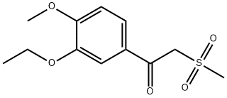1-(3-Etoxy-4-metoxyfenyl)-2-(metylsulfonyl)etanón