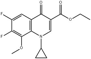 Etylester kyseliny 1-cyklopropyl-6,7-difluór-1,4-dihydro-8-metoxy-4-oxo-3-chinolínkarboxylovej