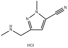 1-metyl-3-((metylamino)metyl)-1H-pyrazol-5-karbonitrilhydrochlorid