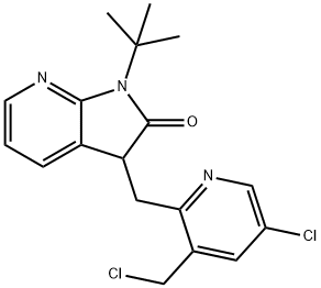 1-(terc-butyl)-3-((5-chlór-3-(chlórmetyl)pyridín-2-yl)metyl)-1,3-dihydro-2H-pyrolo[2,3-b]pyridín-2- jeden