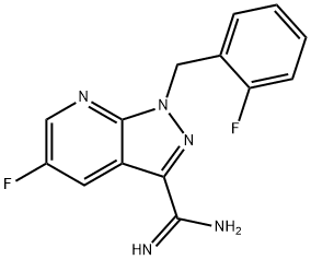 1H-pyrazolo[3,4-b]pyridín-3-karboximidamid, 5-fluór-1-[(2-fluórfenyl)metyl]-