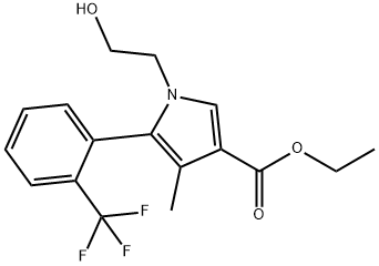 etylester 1-(2-hydroxyetyl)-4-metyl-5-[2-(trifluórmetyl)fenyl]-1H-pyrol-3-karboxylovej kyseliny