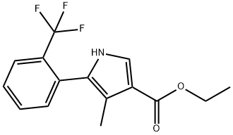 etylester 4-metyl-5-[2-(trifluórmetyl)fenyl]-1H-pyrol-3-karboxylovej kyseliny