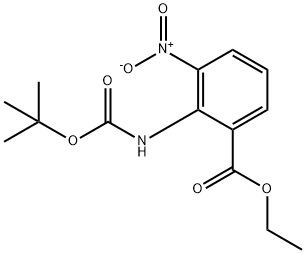 etylester kyseliny 2-[1,1-dimetyletyletoxykarbonyl]amino-3-nitrobenzoovej