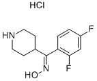 Hydrochlorid oxímu 2,4-difluórfenyl-(4-piperidinyl)metanónu