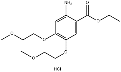 Hydrochlorid etylesteru kyseliny 2-amino-4,5-bis(2-metoxyetoxy)benzoovej