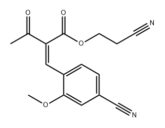 2-kyanoetyl-2-(4-kyano-2-metoxybenzylidén)-3-oxobutanoát