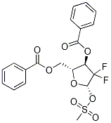 2-deoxy-2,2-difluór-D-ribofuranóza-3,5-dibenzoát-1-metánsulfonát