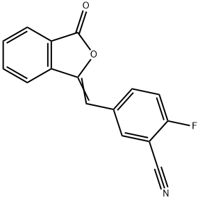 2-Fluór-5-[(3-oxo-l(3H)-izobenzofuranylidén)metyl]benzonitril